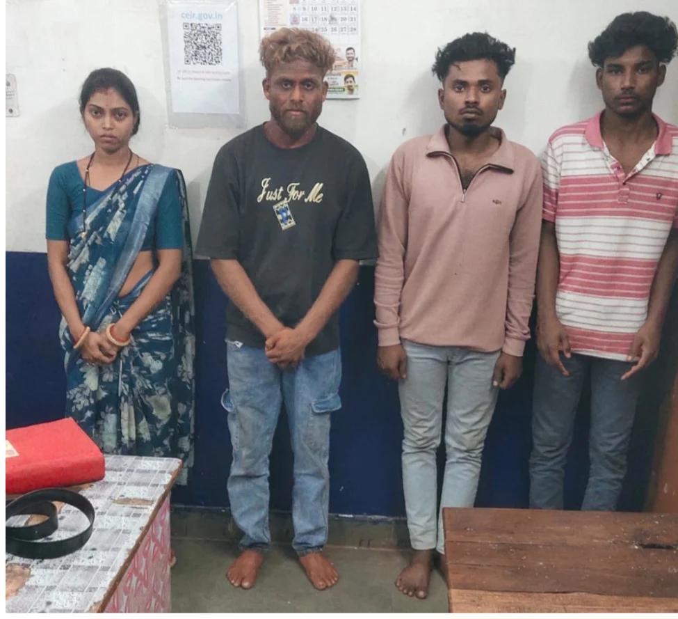 पति की हत्या: सड़क हादसे का नकाब उतरा, पत्नी और तीन आरोपी गिरफ्तार