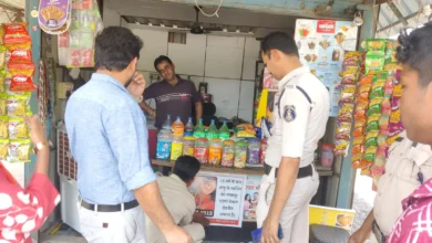 28 पान ठेलों पर 5 हजार से अधिक की चालानी कार्रवाई