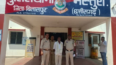 चरित्र के शक में पत्नी की हत्या: मस्तूरी में कुल्हाड़ी से वार कर पति ने ली जान, आरोपी गिरफ्तार