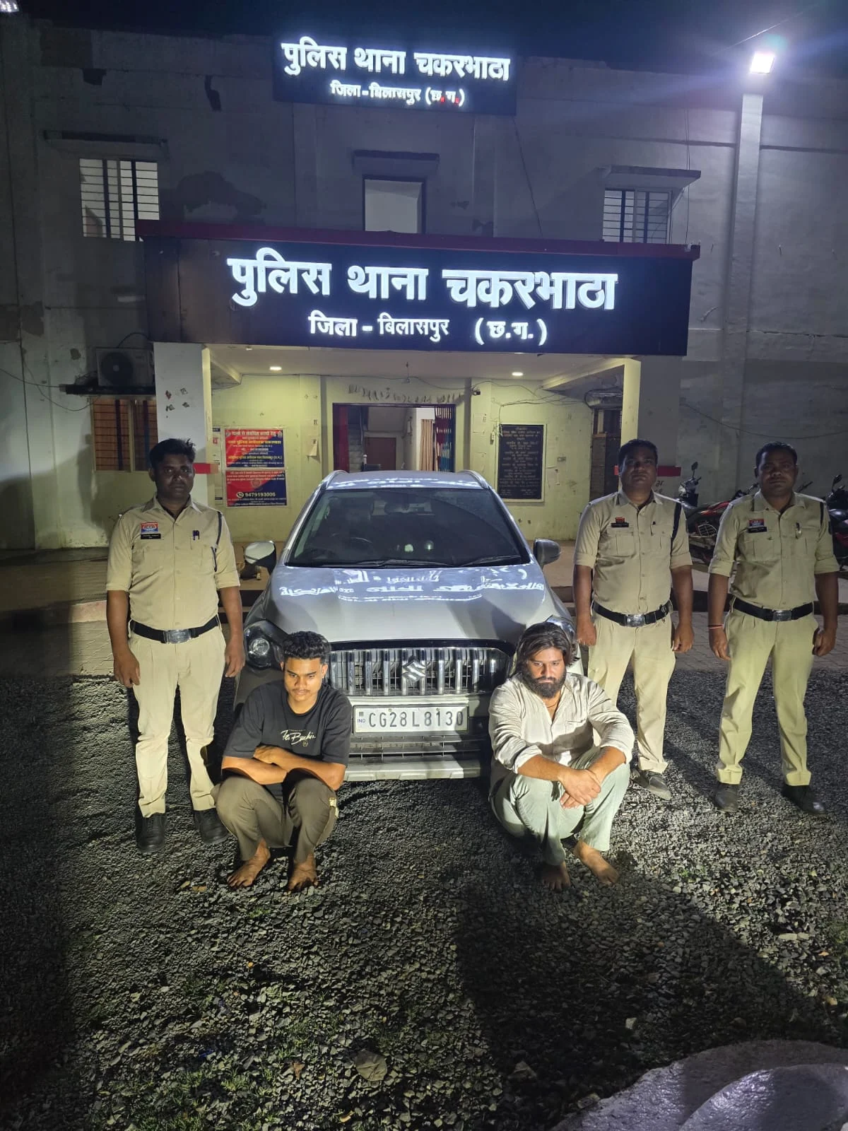 नशे का नेटवर्क बेनकाब: कार में MDMA लेकर ग्राहक तलाश रहे दो आरोपी दबोचे, 12.95 लाख का माल जब्त