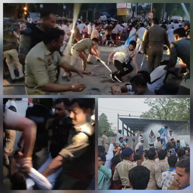पेपर लीक पर फूटा युवा आक्रोश: मंत्री आवास घेराव के बाद लाठीचार्ज, विधायक देवेंद्र यादव समेत दर्जनों नेता घायल