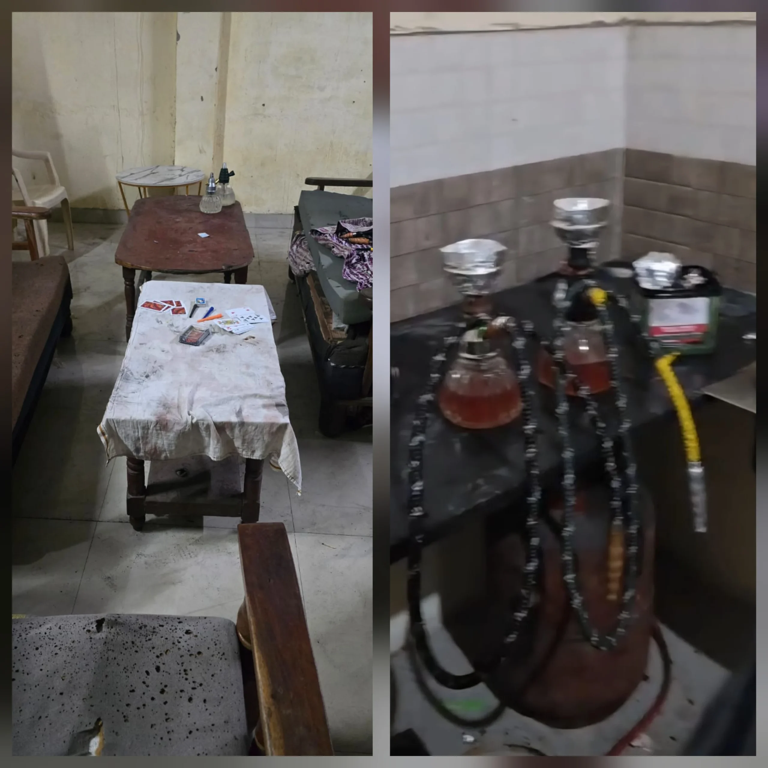 हुक्के के धुएं में उड़ रहा था कानून… व्यापार विहार में पुलिस की रेड, अवैध हुक्का बार का भंडाफोड़