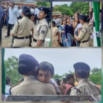 पुलिस लाइन मैदान में तिरंगे के नीचे मां की गोद में सिमटा मासूम, तिरंगे को सलाम तो हर कोई करता है, आओ इस मां को भी करें सलाम