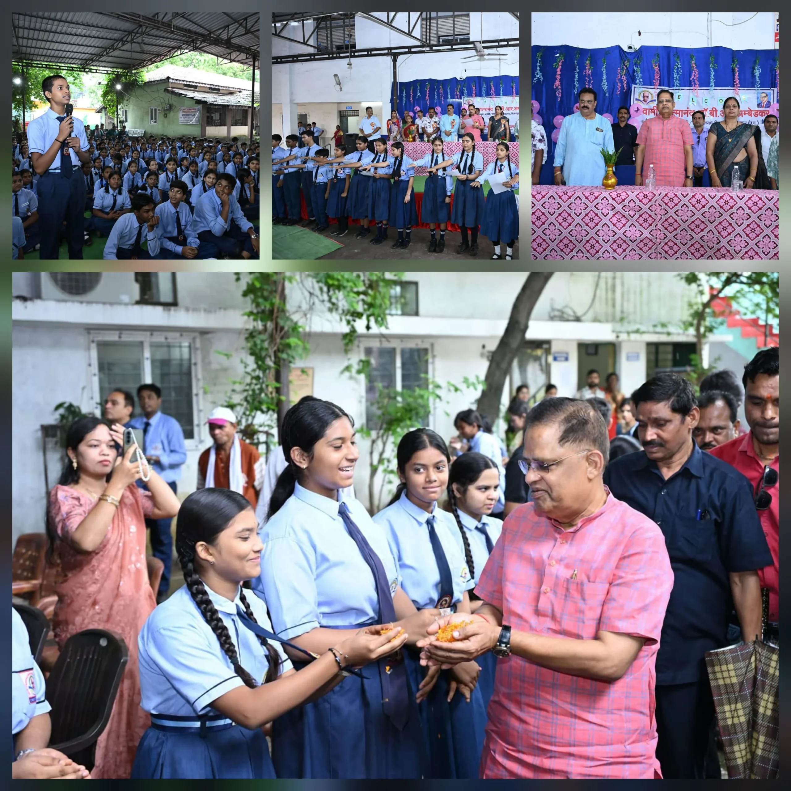 76 बेटियों के हाथों में साइकिल, स्कूल के लिए 15 लाख की सौगात; अमर अग्रवाल बोले—शिक्षा और संस्कार से बनेगा विश्वगुरु भारत