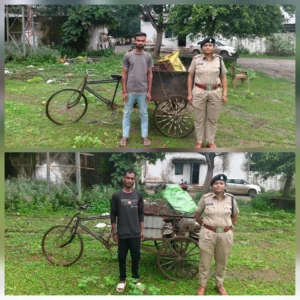 पुलिस ने अलग-अलग कार्रवाई में लोहे की छड़, टीना समेत कबाड़ बरामद किया, दोनों के खिलाफ अपराध दर्ज