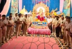 सद्भावना के लिए आजाद गणेश उत्सव समिति ने किया थाना प्रभारियों का सम्मान