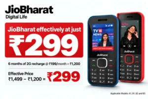 1,499 रुपए के ‘जियोभारत 4G’ फोन पर मिलेगा 6 महीने का रिचार्ज फ्री