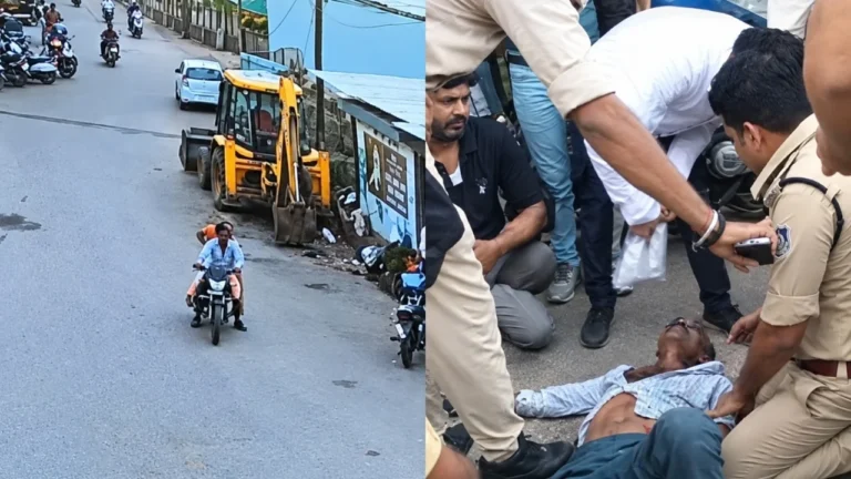 MP news-चलती बाइक पर बिगड़ी शख्स की तबीयत, कांस्टेबल की सूझबूझ से बची जान