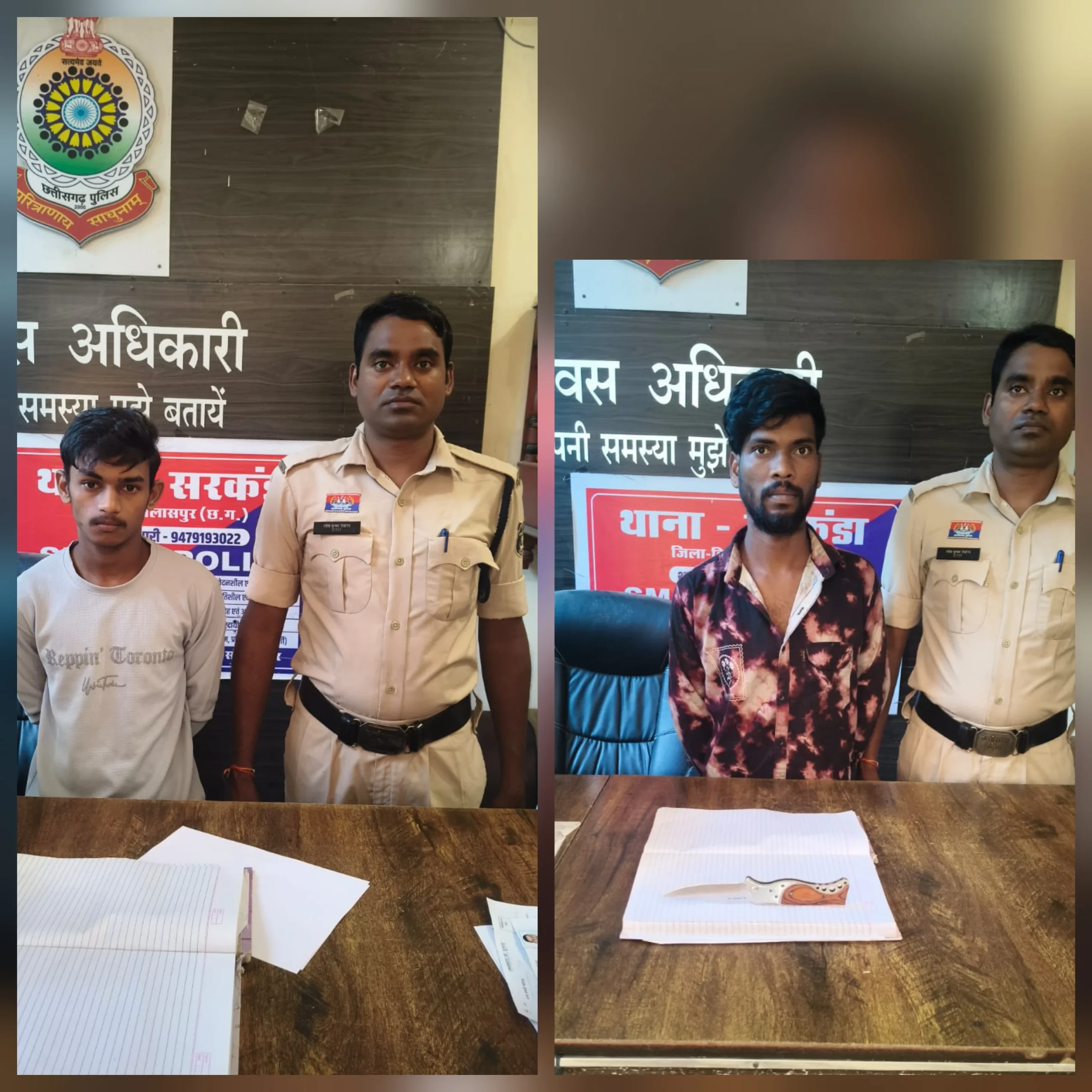दहशत फैलाने को चाकू, चोरी के लिए तोड़ा ताला… दो मामलों में अपराधी दबोचे गए