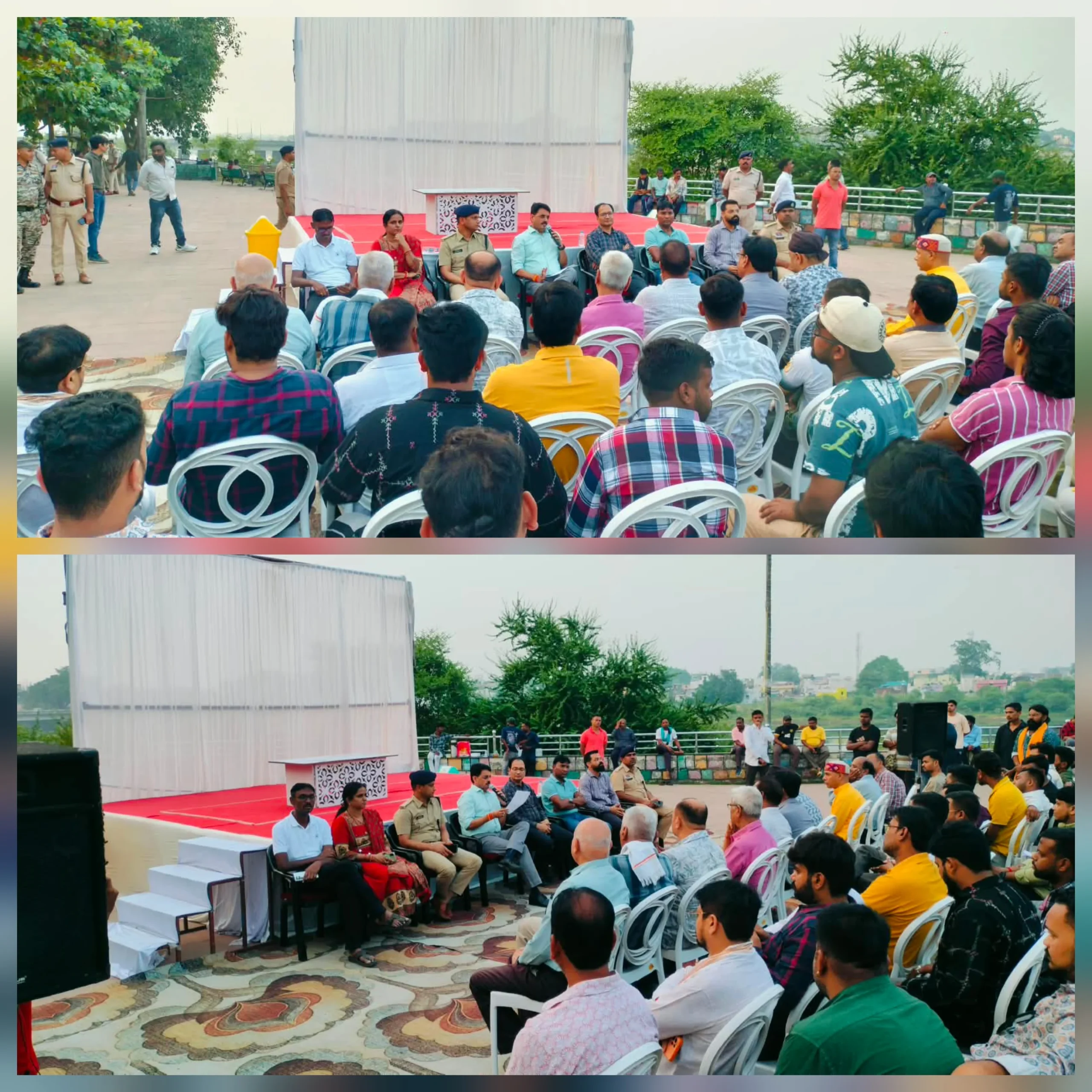 बिलासपुर में विसर्जन मार्ग पर बड़ा फैसला, अब रिवर व्यू रोड से निकलेंगी प्रतिमाएं कलेक्टर और एसएसपी की मौजूदगी में सहमति