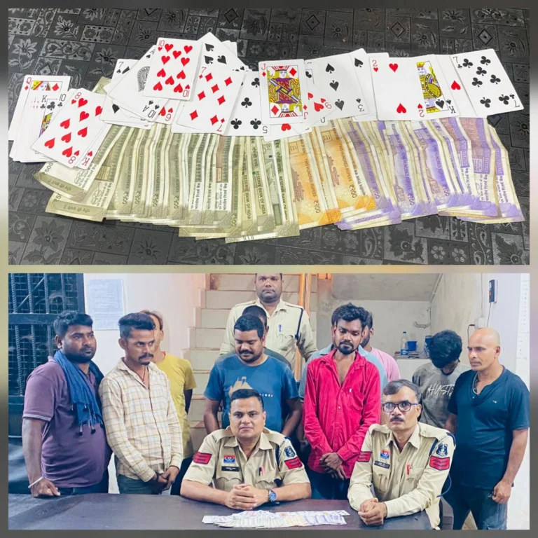 जोंकी में जुए की महफिल.. पुलिस की रेड, 10 गिरफ्तार; हज़ारों रुपये जब्त
