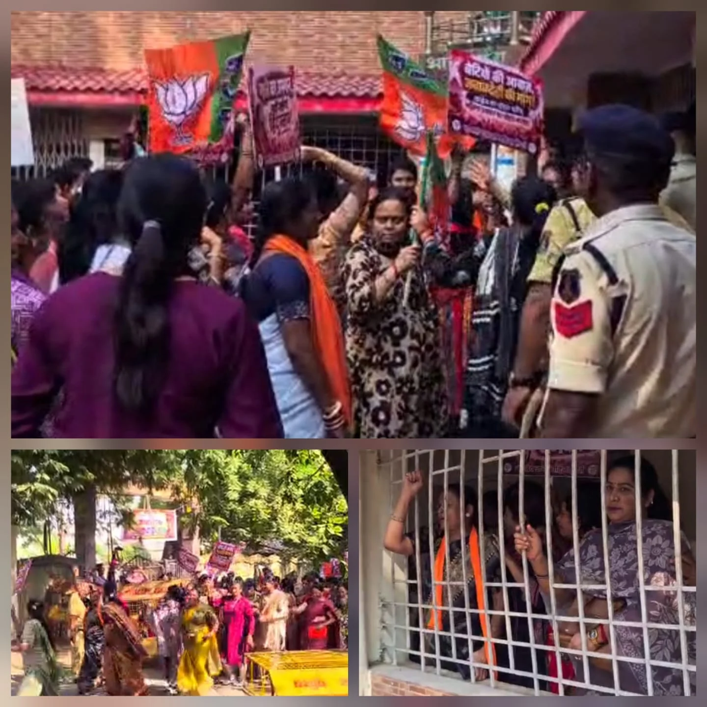 सांसद पर आरोप, राजीव भवन में सियासी संग्राम; भाजपा का घेराव, कांग्रेस का पलटवार