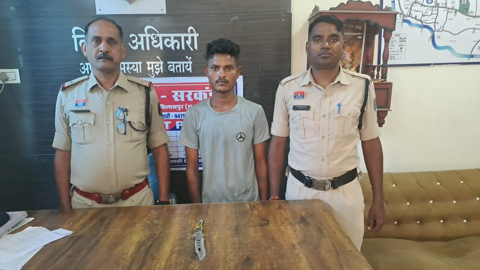 नौ आपराधिक प्रकरणों वाला आरोपी फिर पकड़ाया, इस बार हाथ में था धारदार चाकू