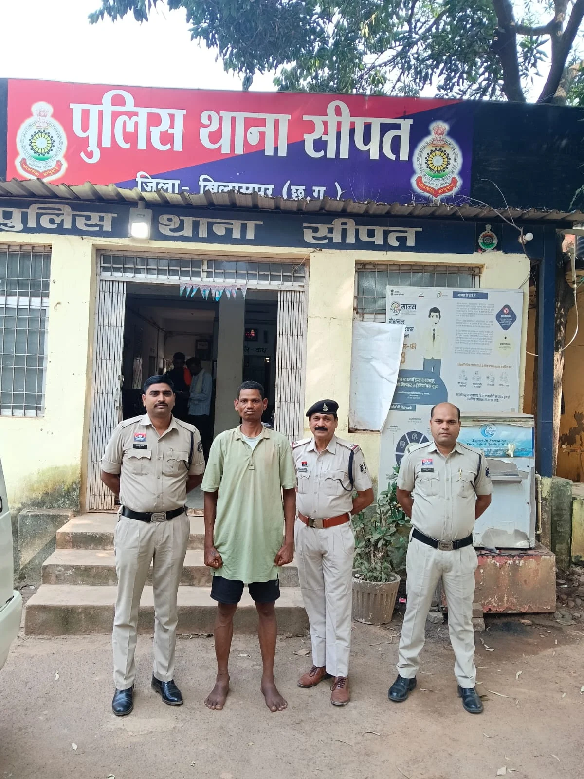 पत्नी से अवैध संबंध के शक में रची हत्या की साजिश, चाकू से हमला..फरार आरोपी कोरबा में गिरफ्तार